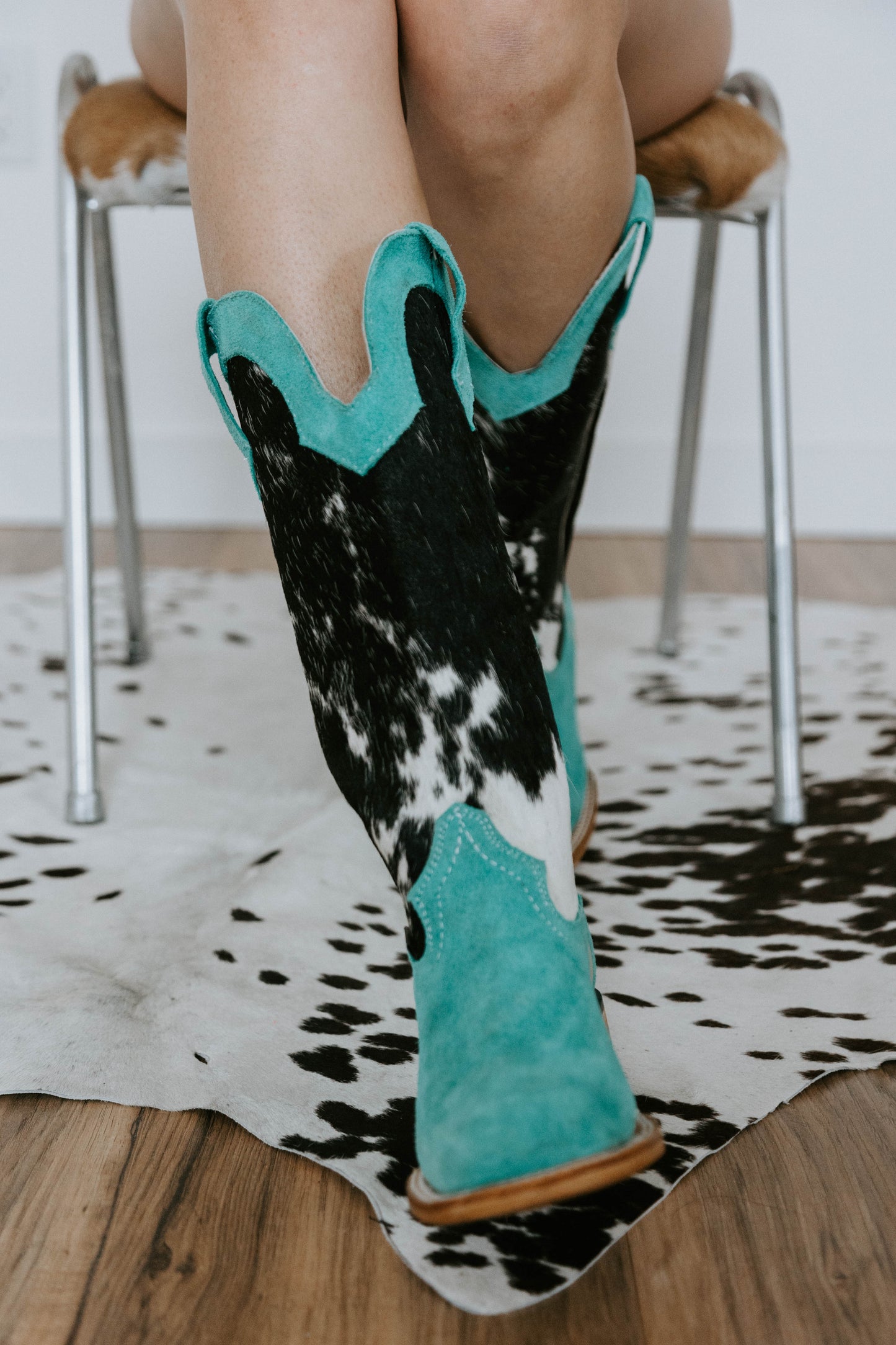 Mint X Cowhide Rancherr Boots