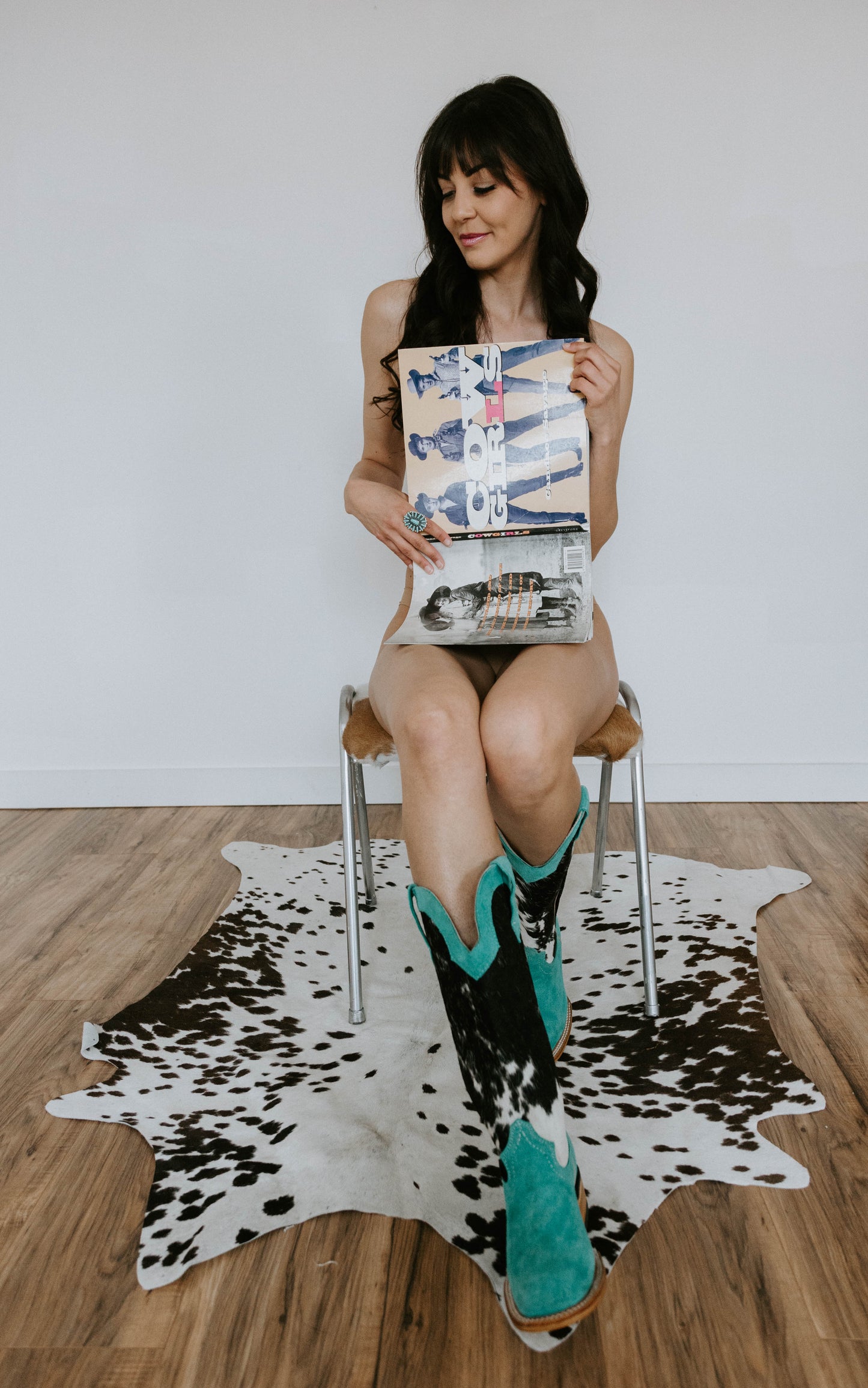 Mint X Cowhide Rancherr Boots