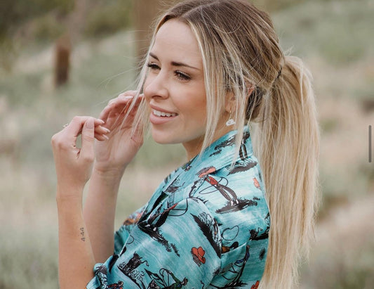 Cuff Dangly Cowboy Hat Earrings