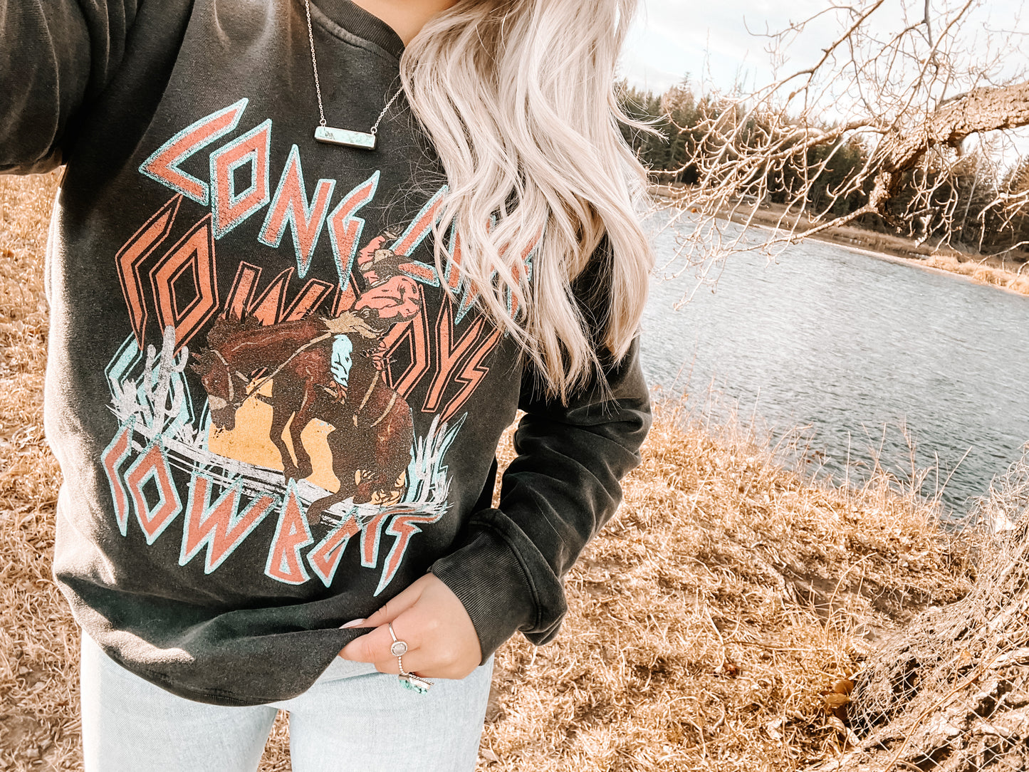 "Long Live Cowboys" Crewneck