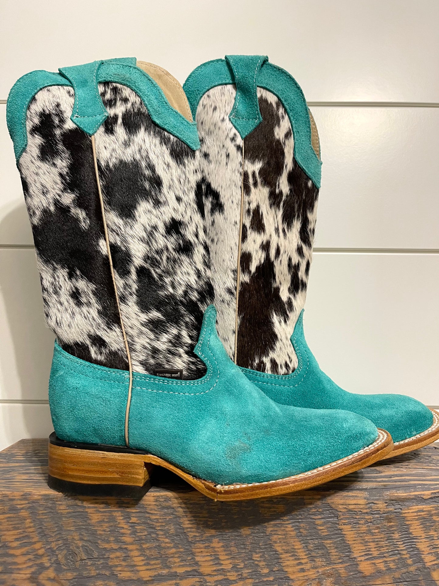 Mint X Cowhide Rancherr Boots