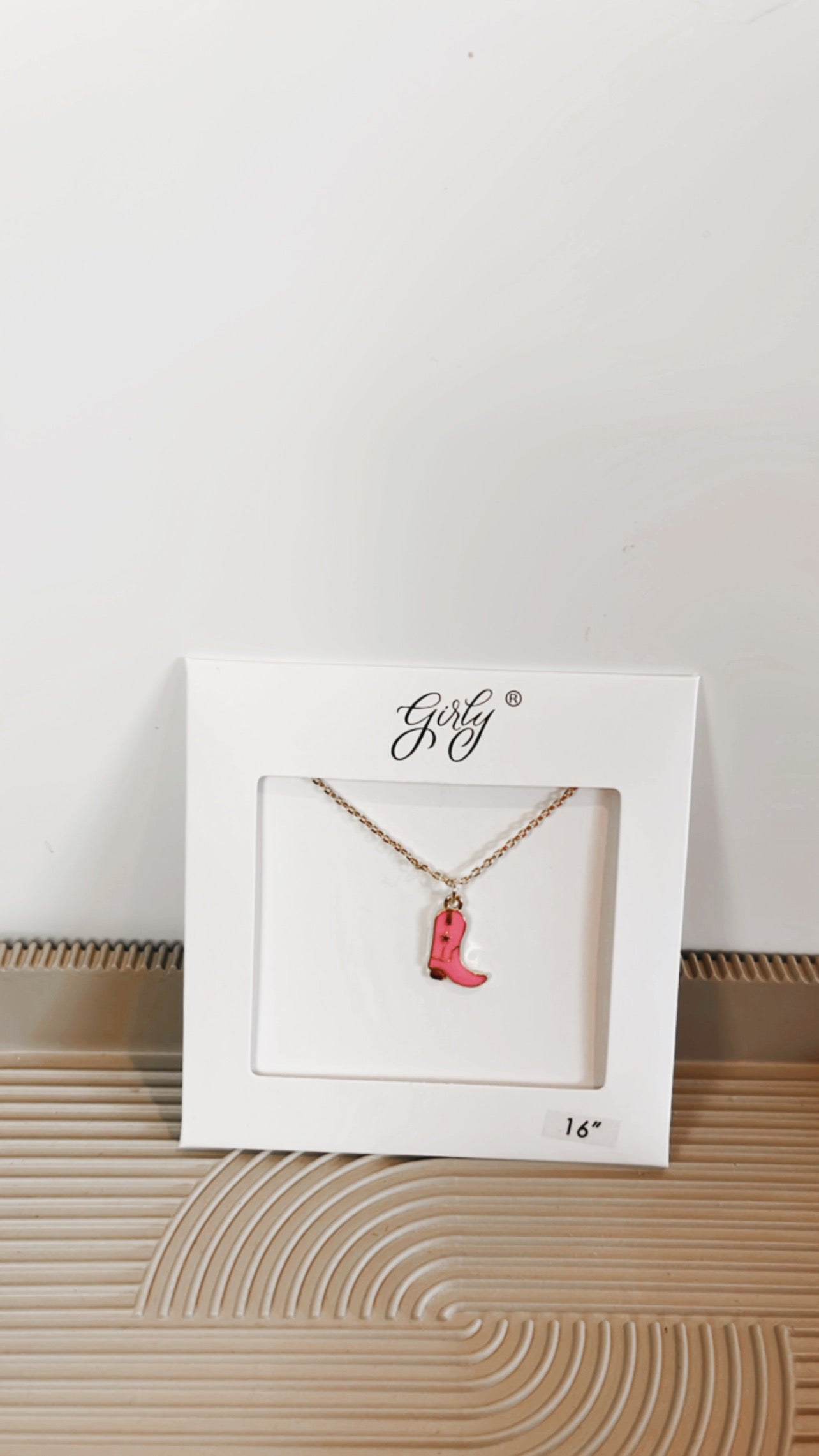 Cowboy Boot Necklace