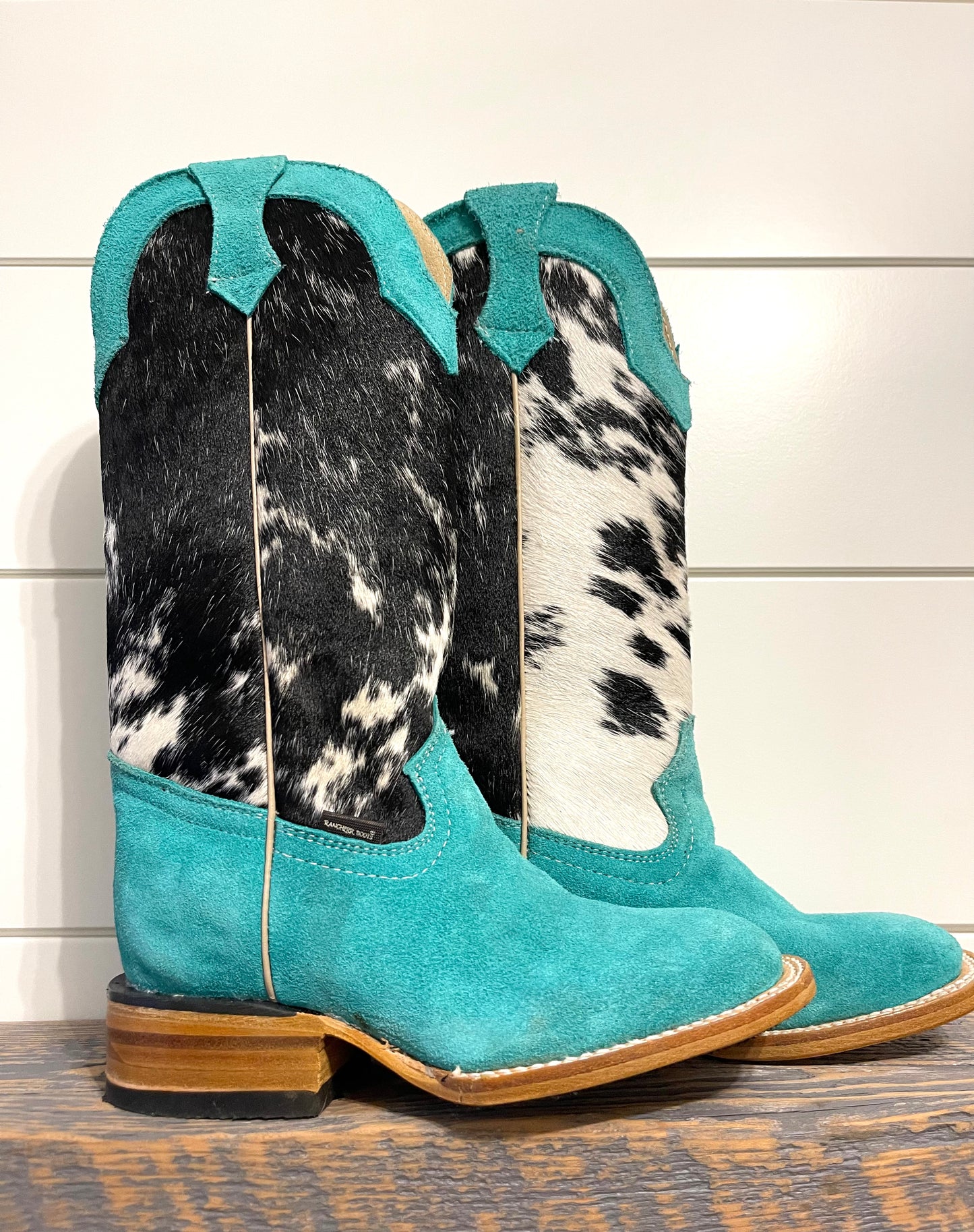 Mint X Cowhide Rancherr Boots