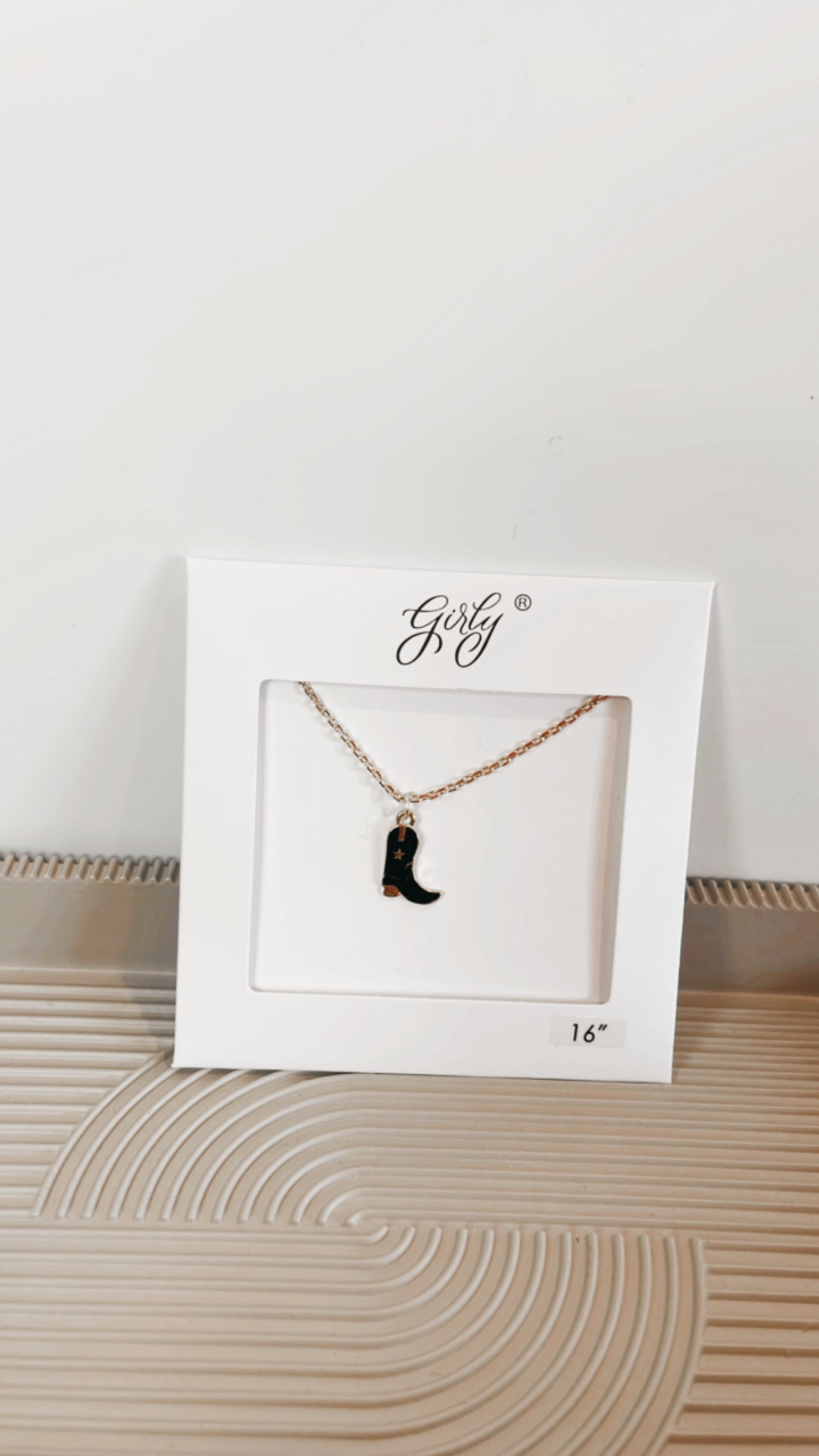 Cowboy Boot Necklace