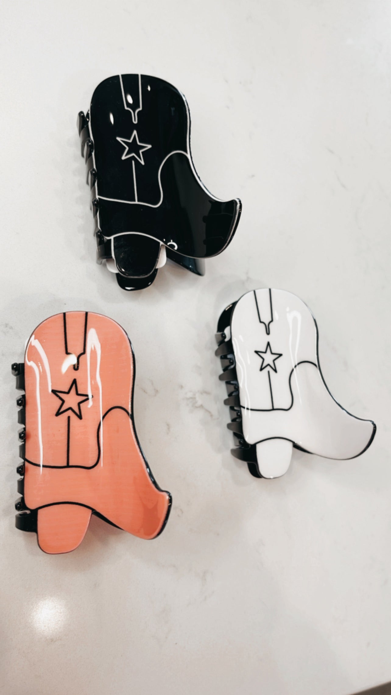 Cowboy Boot Claw Clip