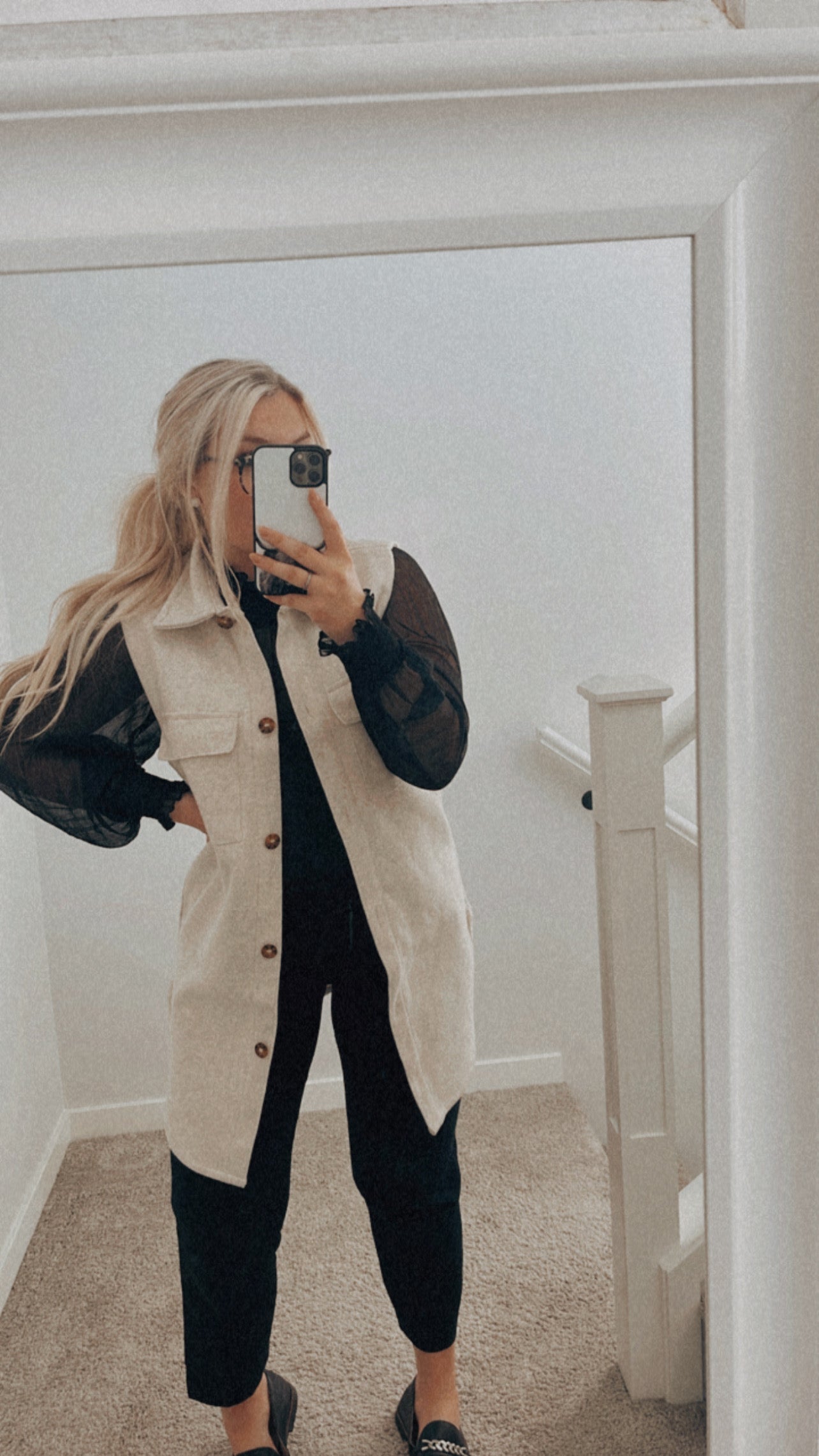 Shacket Vest - Oatmeal