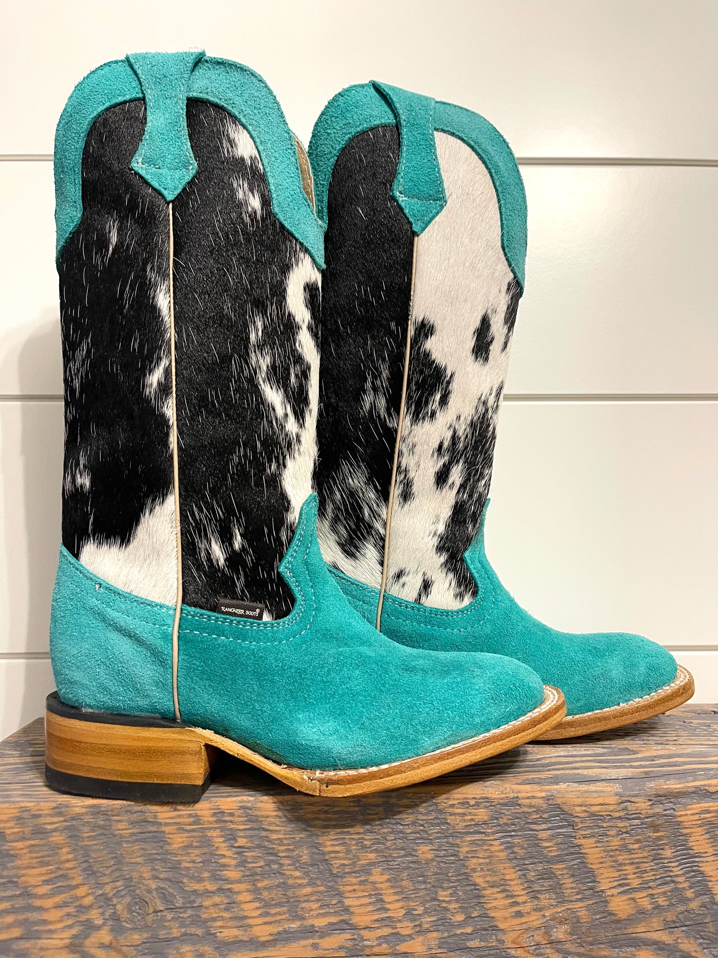 Mint X Cowhide Rancherr Boots