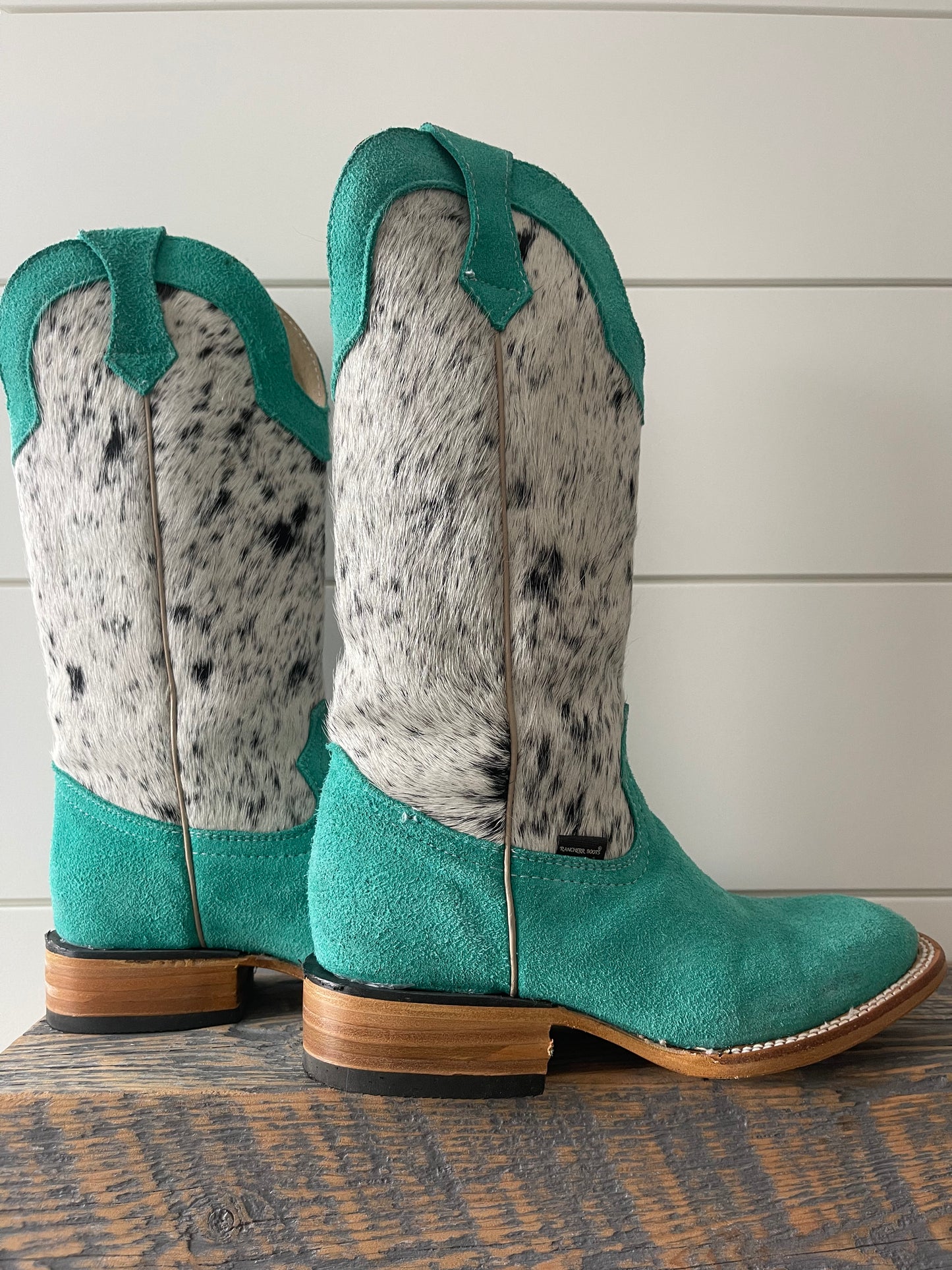 Mint X Cowhide Rancherr Boots