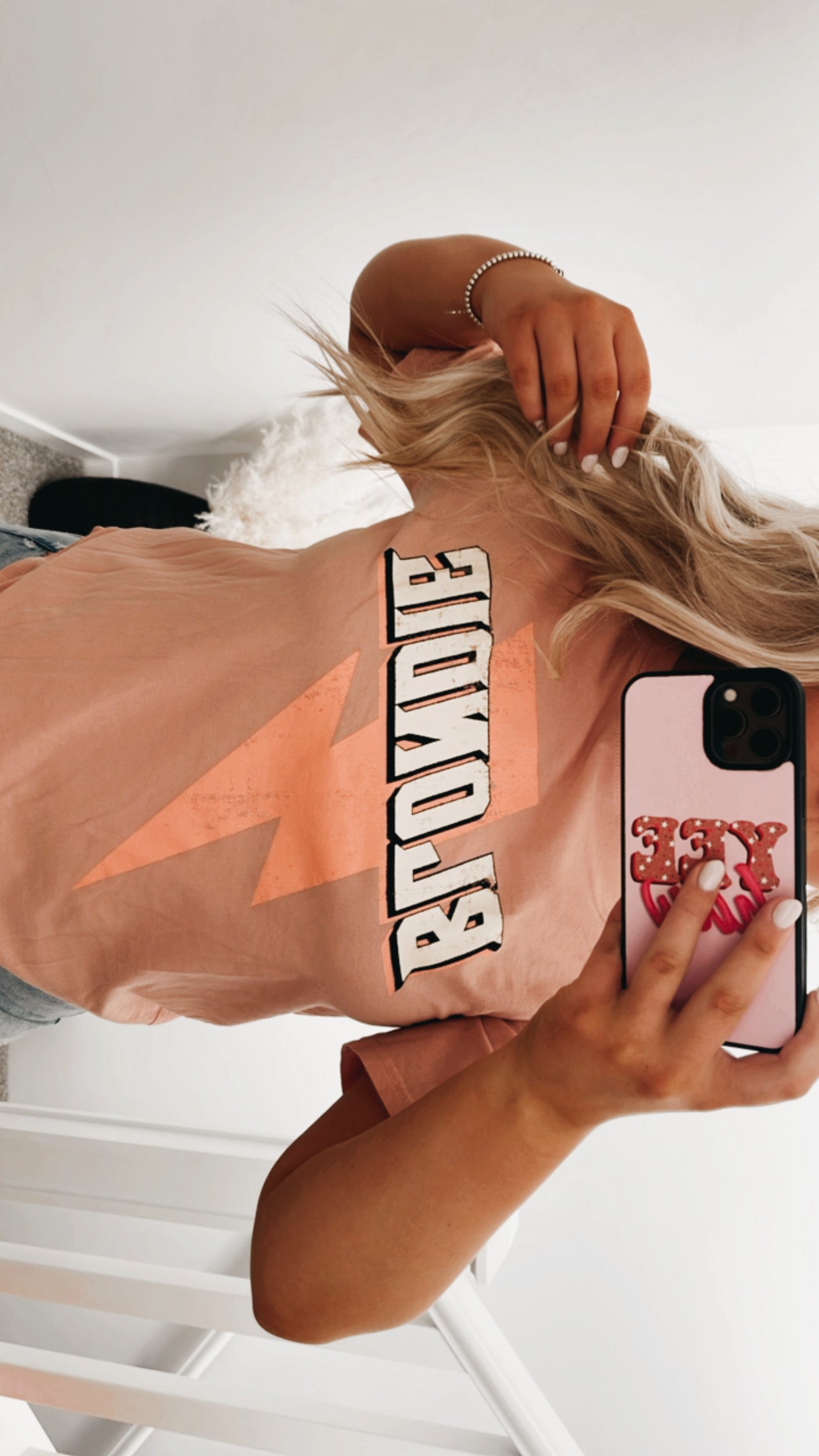 Pink “Blondie” Graphic Tee