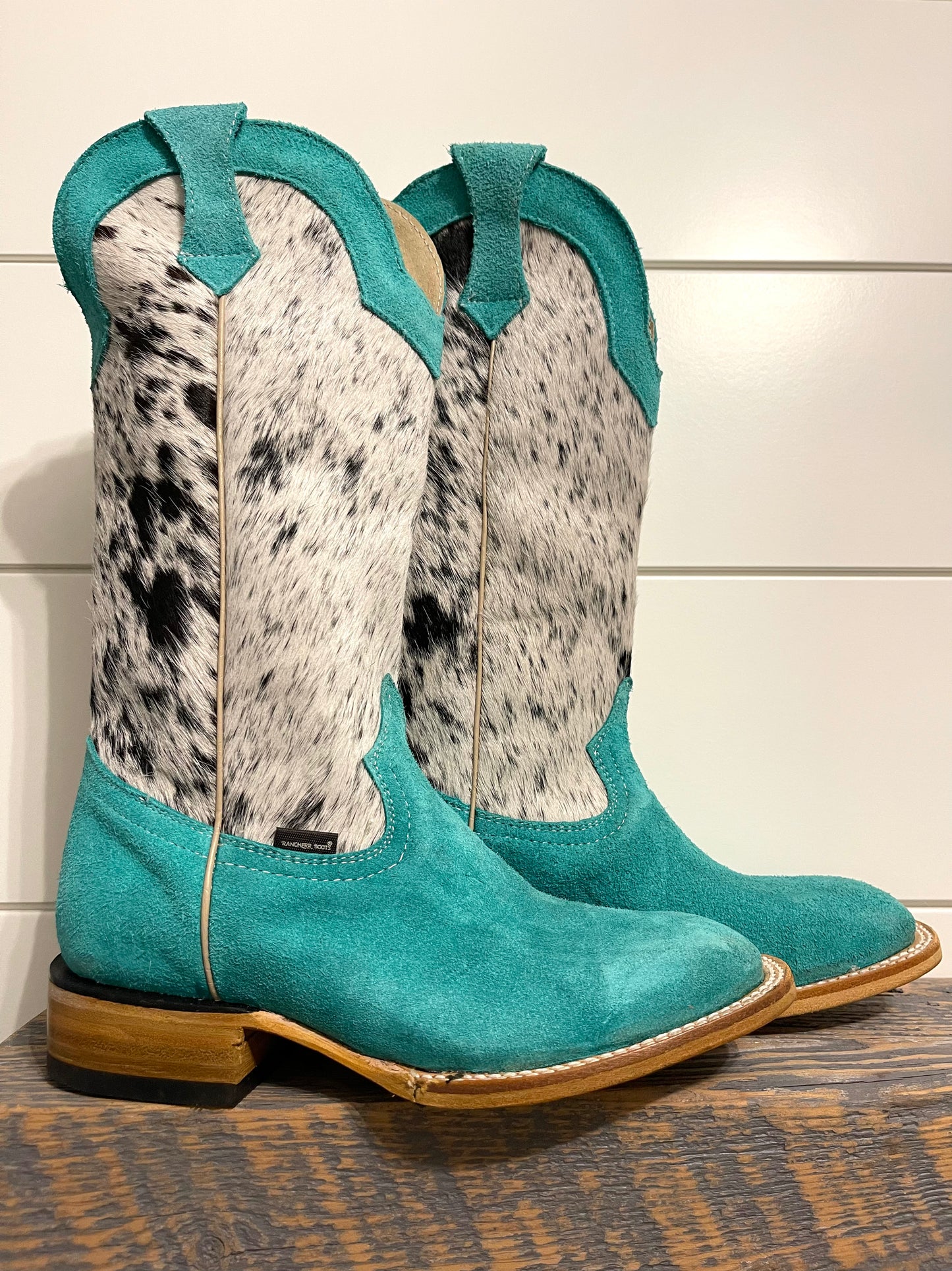 Mint X Cowhide Rancherr Boots