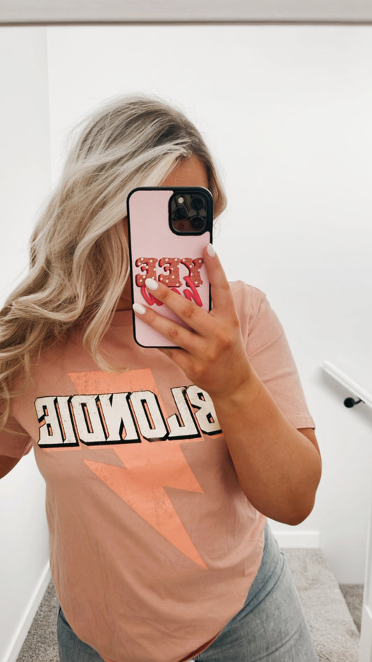 Pink “Blondie” Graphic Tee
