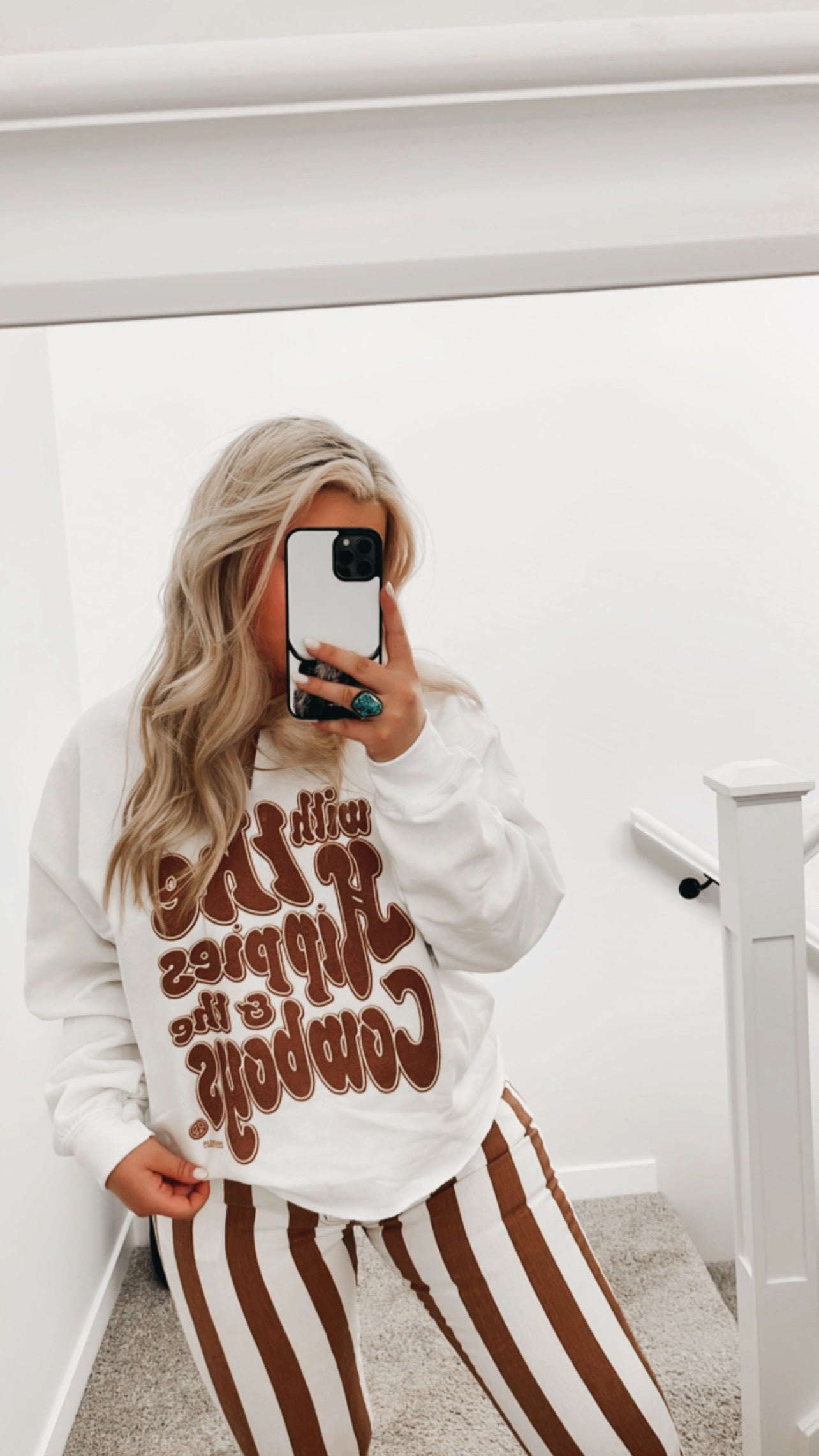 The Hippies And The Cowboys Graphic Crewneck