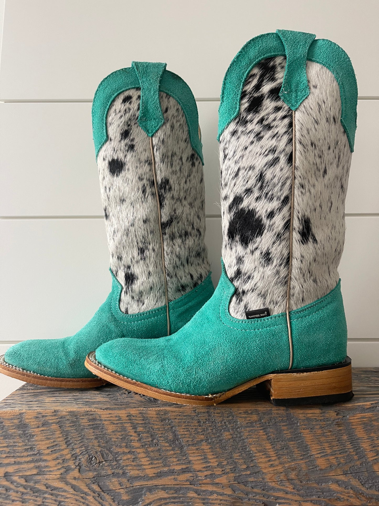 Mint X Cowhide Rancherr Boots
