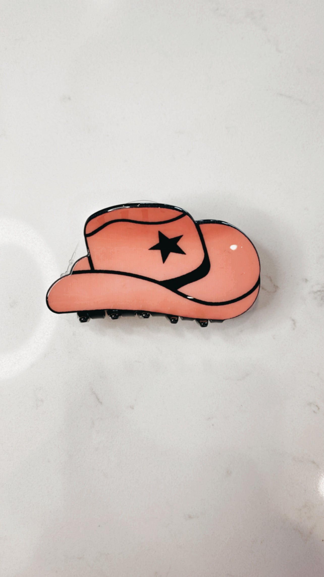 Cowboy Hat Claw Clip