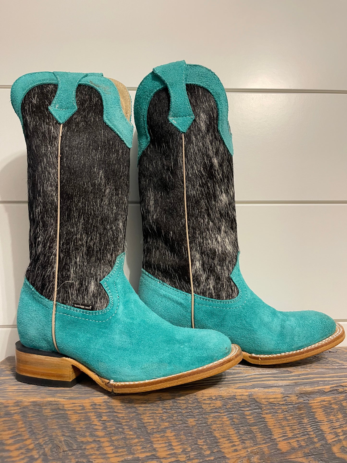 Mint X Cowhide Rancherr Boots