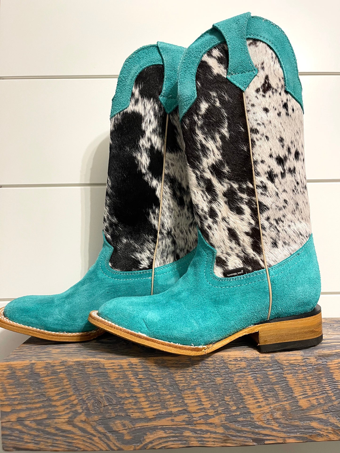 Mint X Cowhide Rancherr Boots