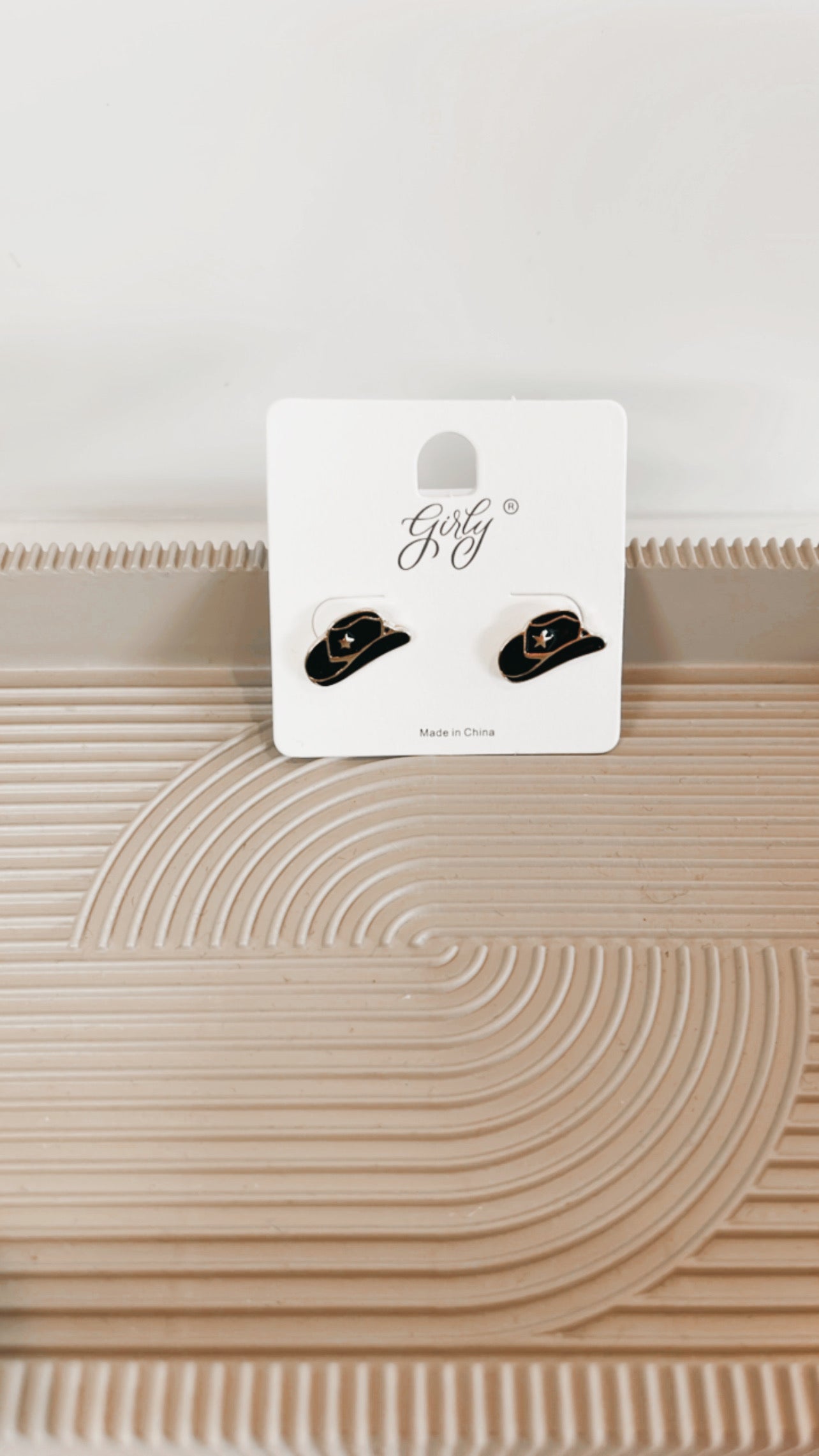 Cowboy Hat Stud Earrings