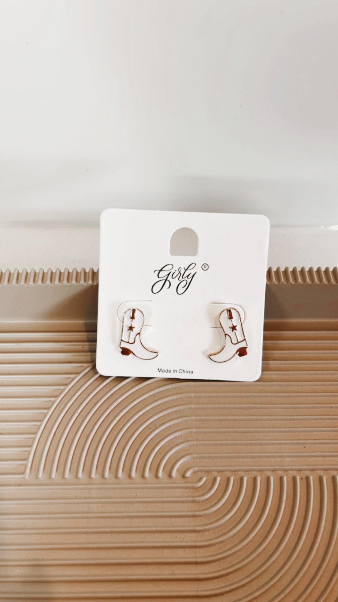 Cowboy Boot Stud Earrings