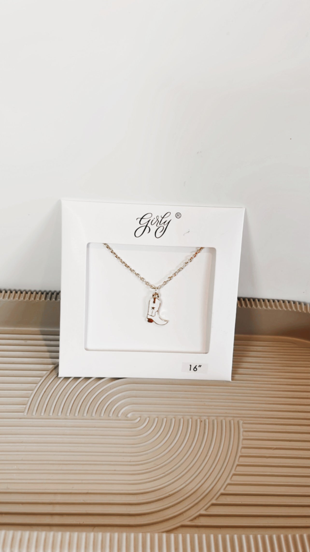 Cowboy Boot Necklace