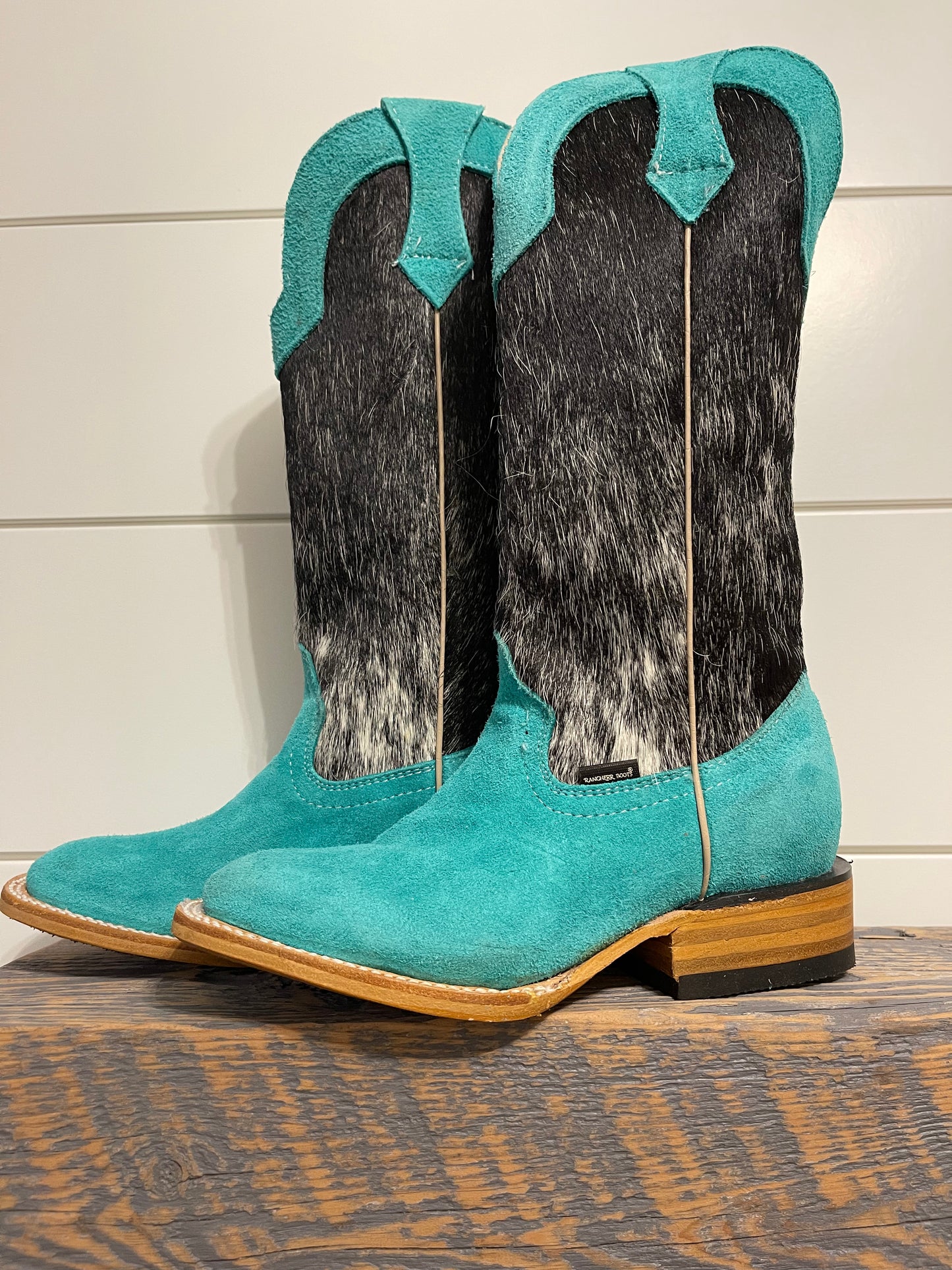 Mint X Cowhide Rancherr Boots