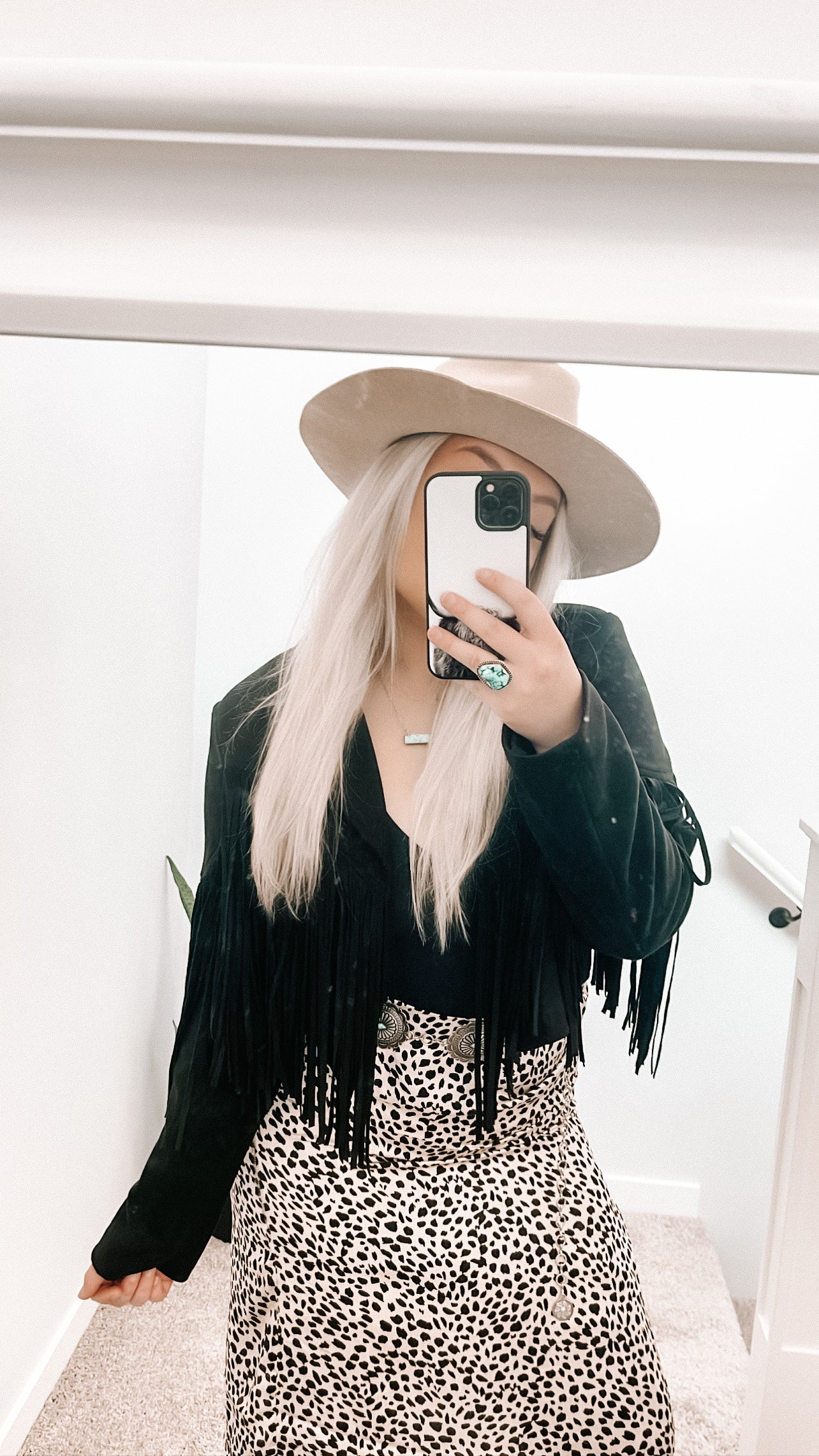 Western Floral Concho Chain Belt