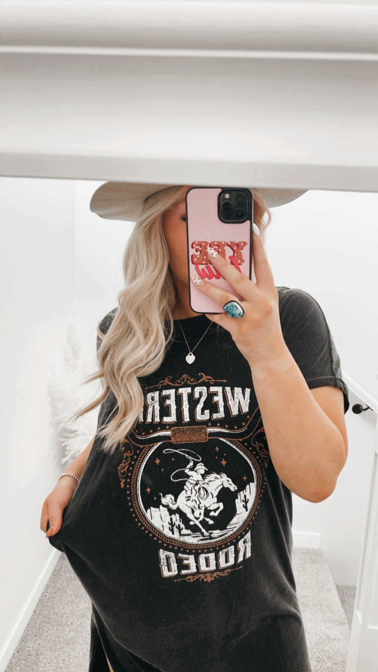 Western Rodeo T-Shirt Dress