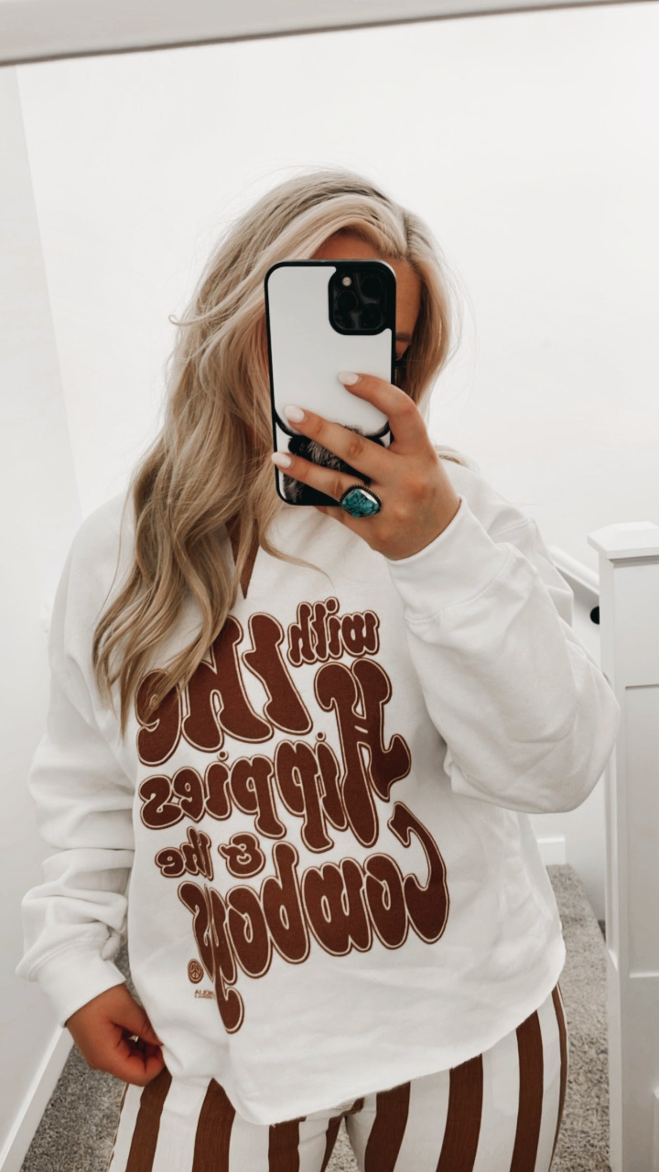 The Hippies And The Cowboys Graphic Crewneck
