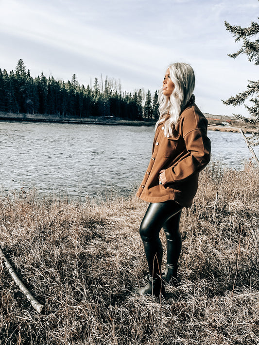 Faux Leather High Waisted Leggings